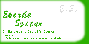 eperke szitar business card
